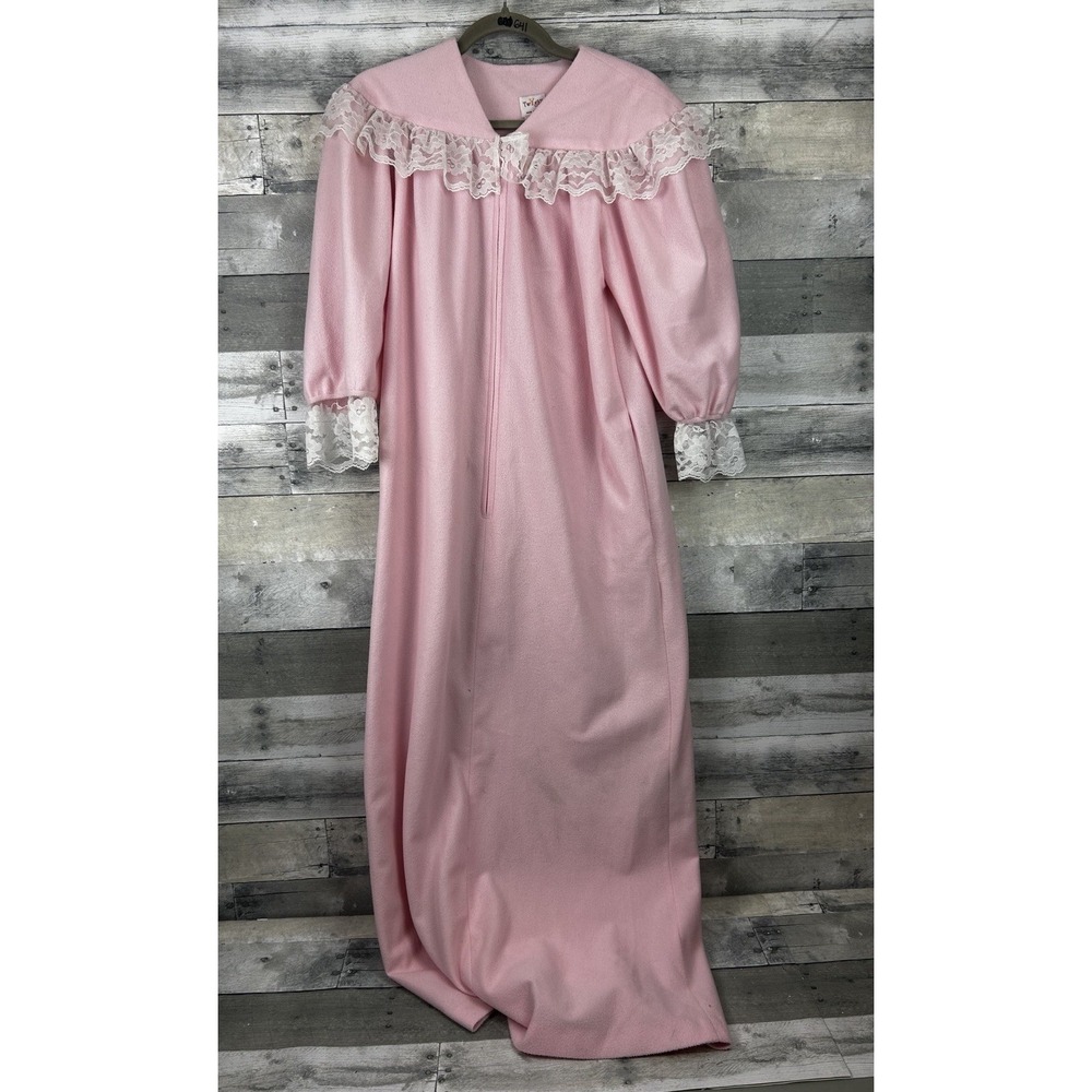 Twighlight VTG Medium Long Sleeve Pink Fleece Nightgown
